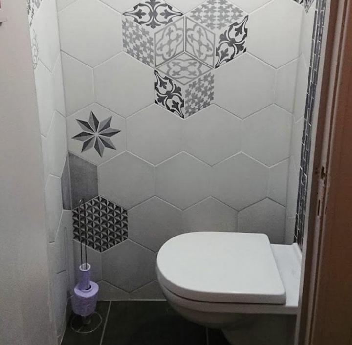 Pose de faïences Vichy